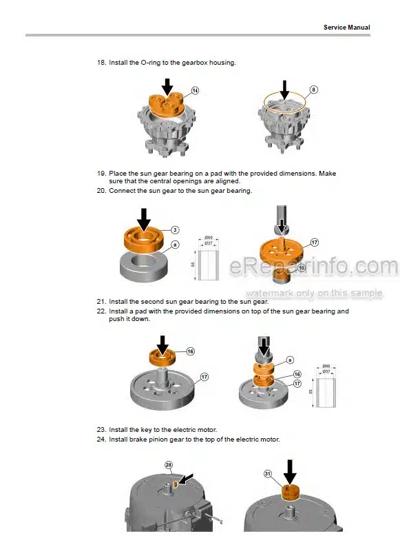 Photo 6 - Mitsubishi EDR24 EDR36 ESR24 ESR36 ESS24 ESS36 Service Manual Reach Truck WENB8550-01