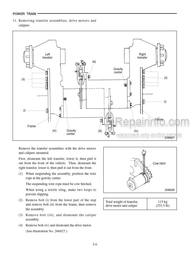 Photo 5 - Mitsubishi FB16KT FB18KT FB20KT Service Manual Forklift Chassis Mast And Options 99719-56100.pdf
