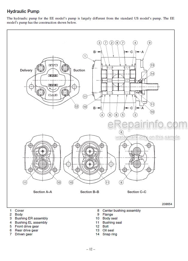Photo 4 - Mitsubishi FB16KT FB18KT FB20KT Service Manual Supplement Options Forklift 99759-91100