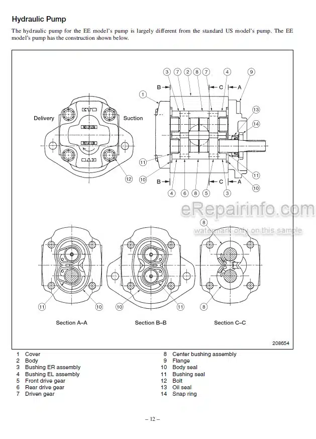 Photo 4 - Mitsubishi FB16KT FB18KT FB20KT Service Manual Supplement Options Forklift 99759-91100