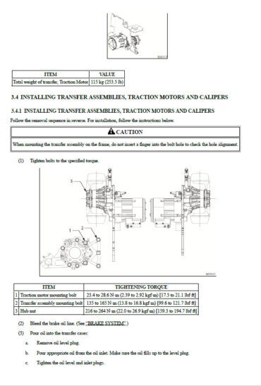 Photo 11 - Mitsubishi FB16PNT FB18PNT FB20PNT Service Manual Forklift Chassis And Mast 99759-7Q100