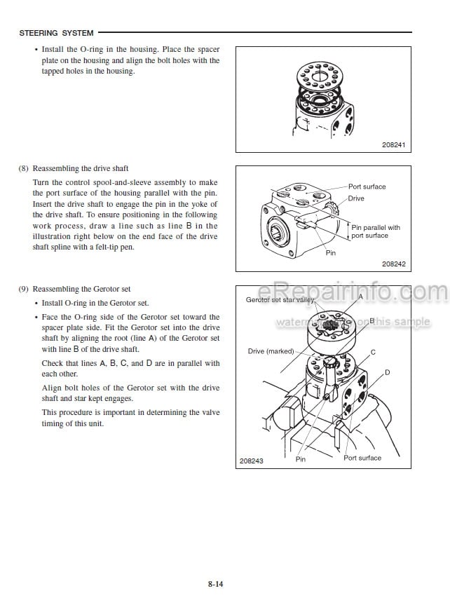 Photo 6 - Mitsubishi FBC15 FBC20 FBC25 FBC30 Service Manual Forklift Chassis 99719-74100