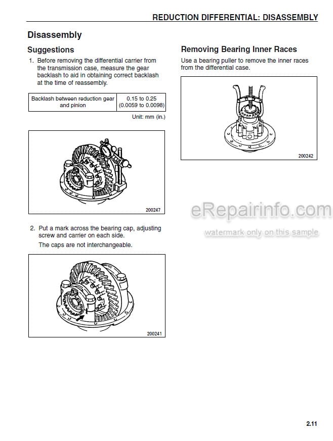 Photo 7 - Mitsubishi FBC15 FBC20 FBC25 FBC30 Service Manual Forklift Chassis 99719-74100