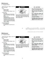 Photo 4 - Mitsubishi FBC15NS FBC18NS FBC20NS Operation And Maintenance Manual Forklift 99750-78110