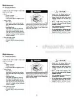 Photo 4 - Mitsubishi FBC15NS FBC18NS FBC20NS Operation And Maintenance Manual Forklift 99750-78110