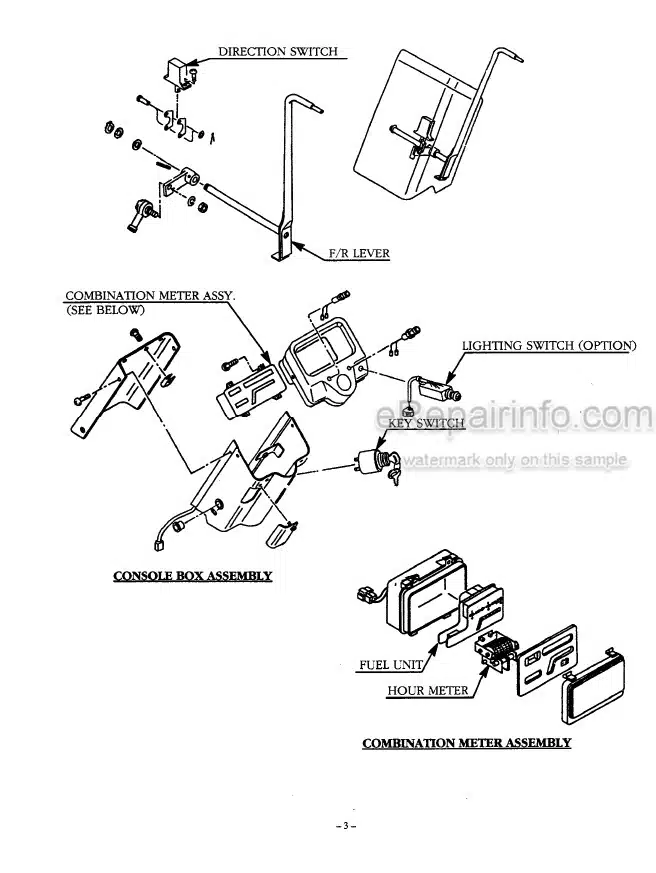 Photo 6 - Mitsubishi FBC15K FBC18K FBC18KL FBC20K FBC25K FBC25KE FBC25KL FBC30K FBC30KL Service Manual Forklift Controls 99759-74120