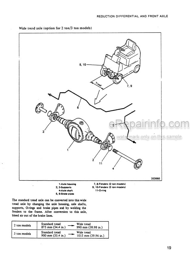 Photo 1 - Mitsubishi FBC15 FBC20 FBC25 FBC30 Service Manual Forklift Chassis 99719-74100