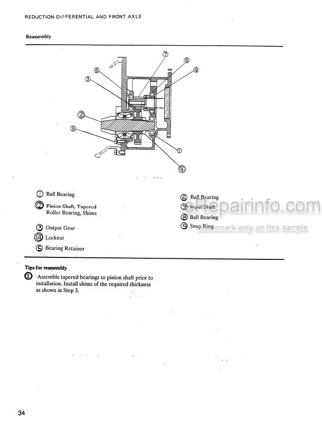 Photo 5 - Mitsubishi FBC15 FBC20 FBC25 FBC30 Service Manual Forklift Chassis 99719-74100