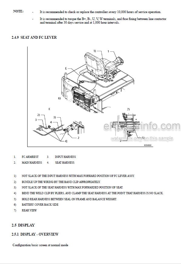 Photo 3 - Mitsubishi FBC23N FBC25N FBC25EN FBC25LN FBC30N FBC30LN Service Manual Forklift SMFEA-AFB30-190
