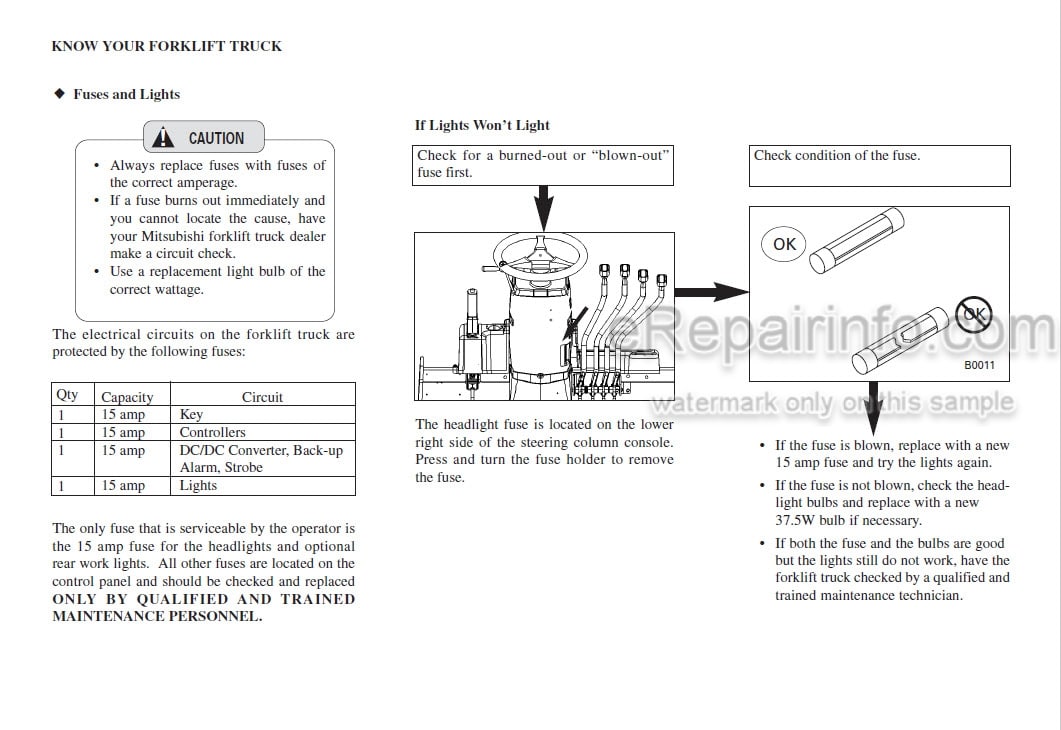 Photo 1 - Mitsubishi FBC35N FBC40N FBC45N FBC55N Operation And Maintenance Manual Forklift WEBU8472-02