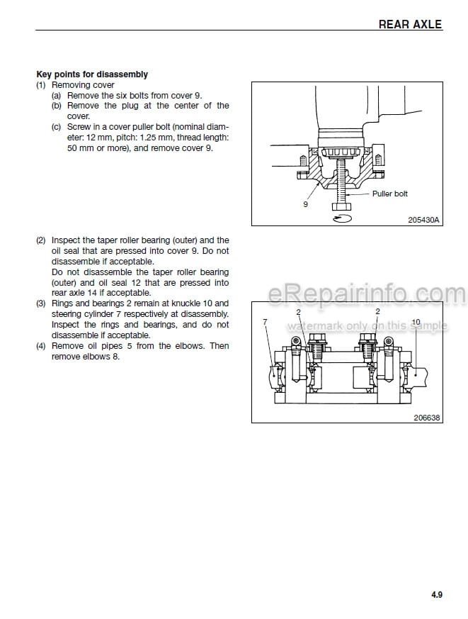 Photo 6 - Mitsubishi FGC35K FGC40K FGC40K STC FGC45KC FGC45K FGC55K FGC55K FGC60K FGC70K FGC70K STC Service Manual Supplement Forklift 99739-93100