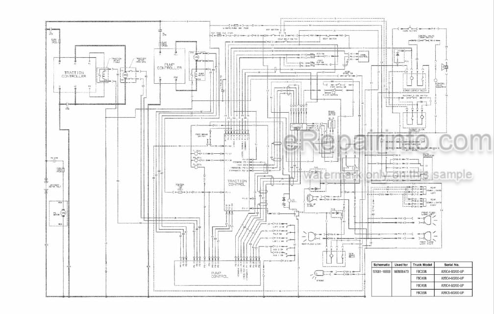 Photo 5 - Mitsubishi FBC35N FBC40N FBC45N Service Manual Forklift Chassis And Mast WENB8472-01