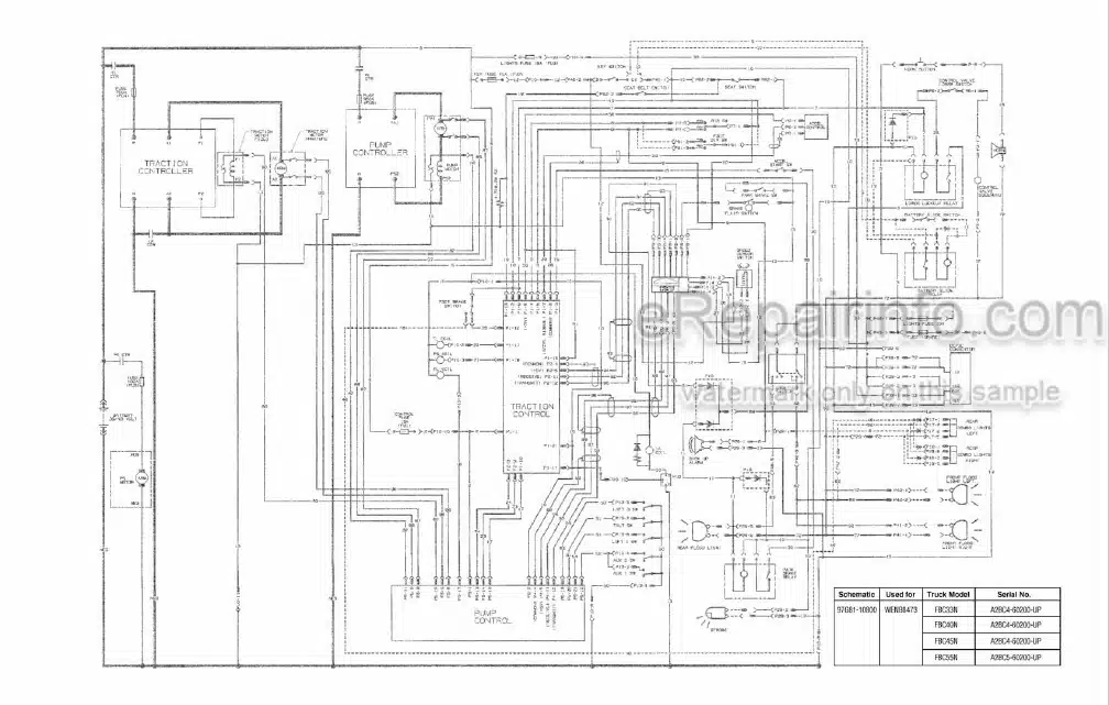 Photo 5 - Mitsubishi FBC35N FBC40N FBC45N Service Manual Forklift Chassis And Mast WENB8472-01