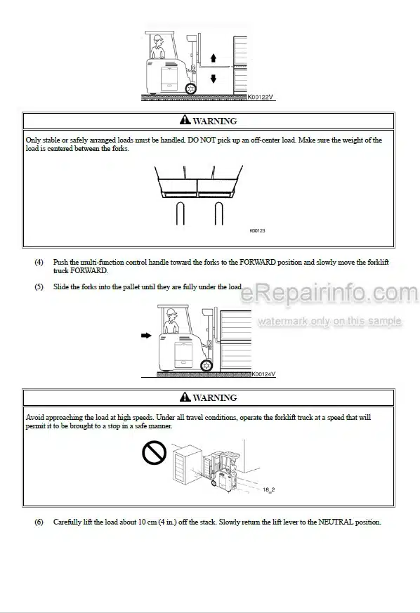 Photo 7 - Mitsubishi FBC35N FBC40N FBC45N FBC55N Operation And Maintenance Manual Forklift WEBU8472-02