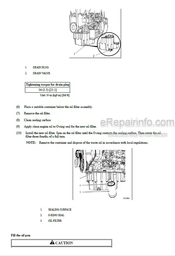 Photo 10 - Mitsubishi FD100N2 FD120N2 FD135N2 FD150AN2 FD160AN2 Operation And Maintenance Manual Forklift 99790-78100