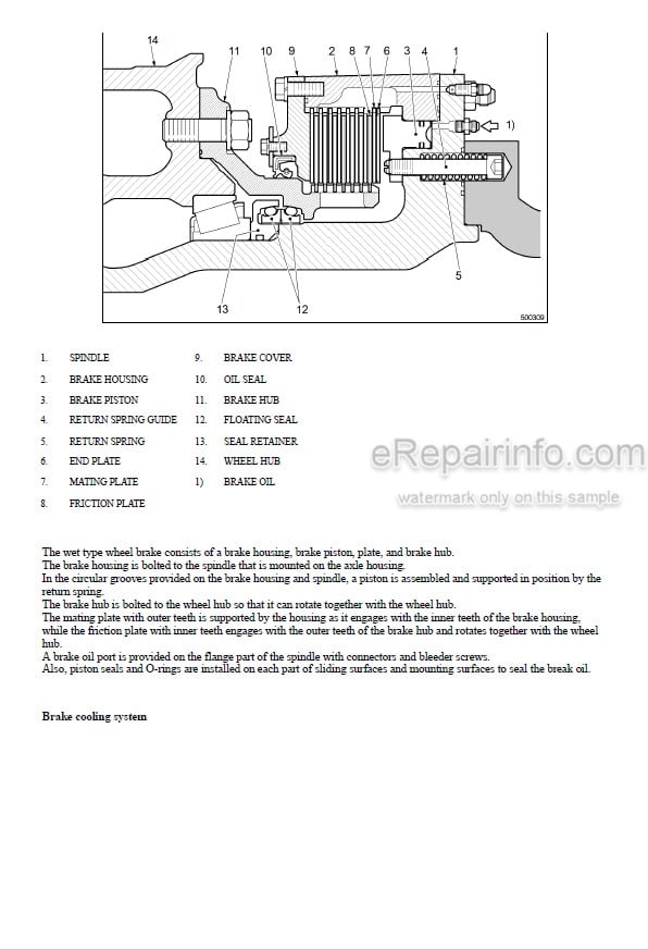 Photo 3 - Mitsubishi FD100N2 FD120N2 FD135N2 FD150AN2 FD160AN2 Service Manual Forklift Chassis And Mast 99799-52100