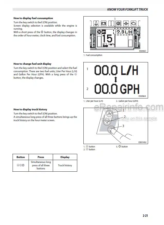 Photo 4 - Mitsubishi FD100NM1 FD120NM1 FD135NM1 FD150ANM Operation And Maintenance Manual Forklift 99790-77100 99790-77110