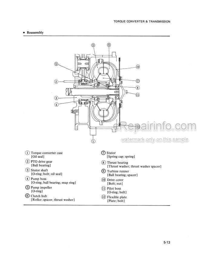 Photo 4 - Mitsubishi FD100 FD115 FD135 Service Manual Forklift 99799-07110