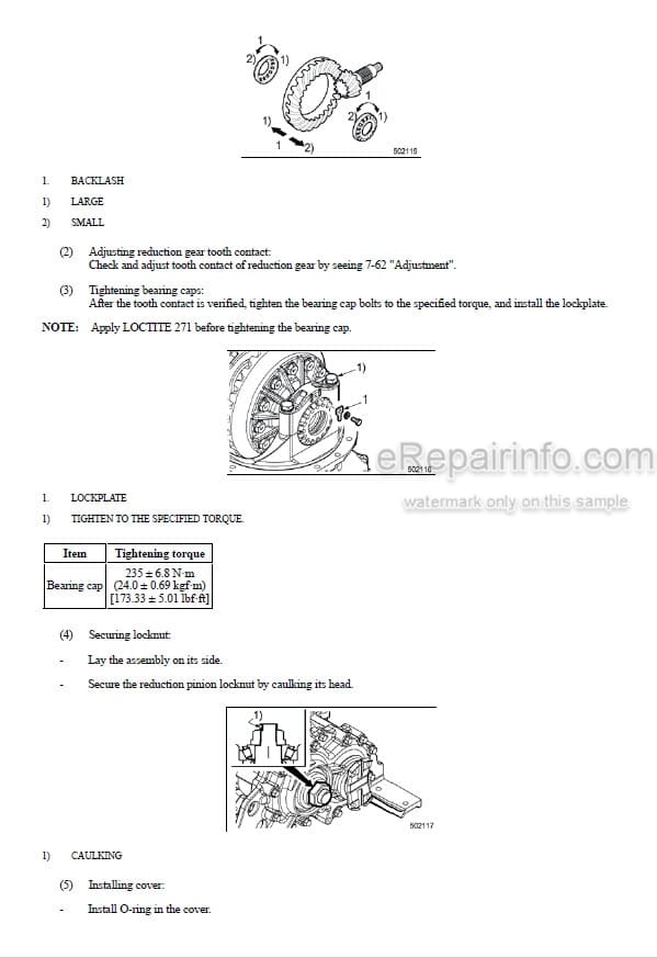 Photo 5 - Mitsubishi FD40N1 FD45N1 FD50CN1 FD50N1 FD55N1 Service Manual Forklift Chassis And Mast 99739-7A100
