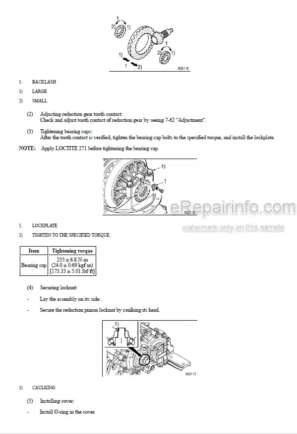 Photo 5 - Mitsubishi FD40N1 FD45N1 FD50CN1 FD50N1 FD55N1 Service Manual Forklift Chassis And Mast 99739-7A100