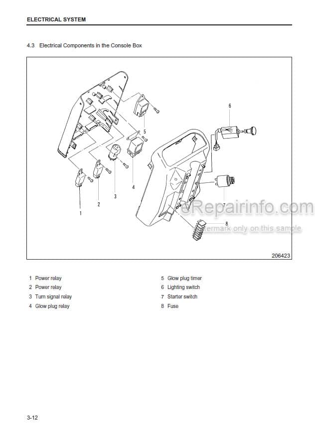 Photo 4 - Mitsubishi FD70E Service Manual Forklift Chassis Mast And Options 99709-71100