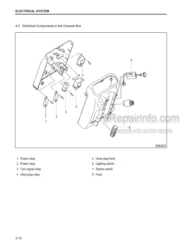 Photo 4 - Mitsubishi FD70E Service Manual Forklift Chassis Mast And Options 99709-71100
