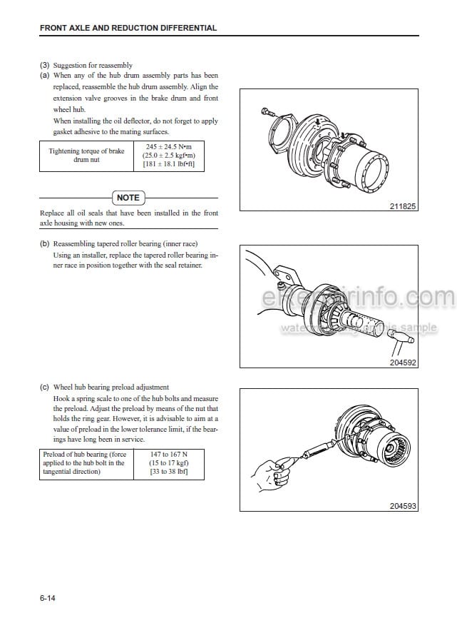 Photo 1 - Mitsubishi FD70E Service Manual Forklift Chassis Mast And Options 99709-71100