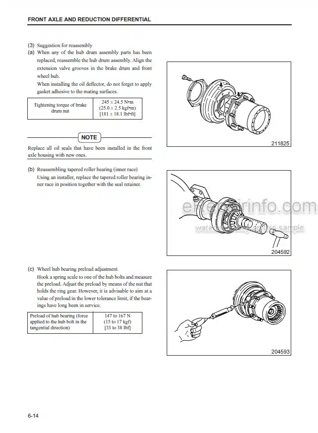 Photo 7 - Mitsubishi S6S Service Manual Diesel Engine For Forklift 99709-56110