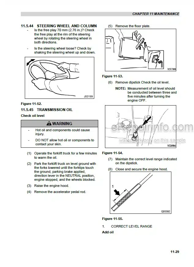 Photo 3 - Mitsubishi FD70N1 Operation And Maintenance Manual Forklift 99700-70100 99700-70110