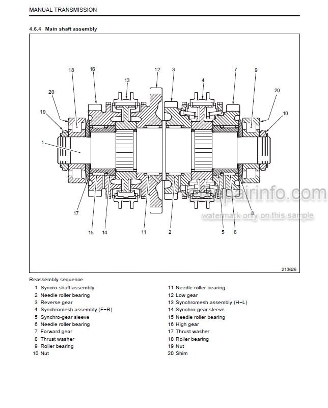 Photo 3 - Mitsubishi FG10N FG15N FG15ZN FG18N FG18ZN FG20CN FG20N FG20ZN FG25N FG25ZN FG30N FG35AN FD10N FD15N FD18N FD20CN FD20N FD25N FD30N FD35AN FGE15N FGE18N FGE20CN FGE20N FGE20ZN FGE25N FGE25ZN FGE30N FGE35AN Service Manual Forklift 99719-18110