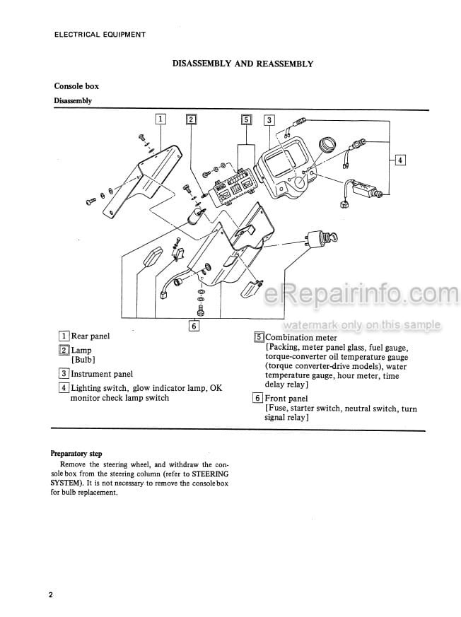 Photo 4 - Mitsubishi FG10 FG14 FG15 FG18 FG20 FG25 FG30 FG35A FD10 FD14 FD15 FD18 FD20 FD25 FD30 FD35A Service Manual Forklift 99719-01170A