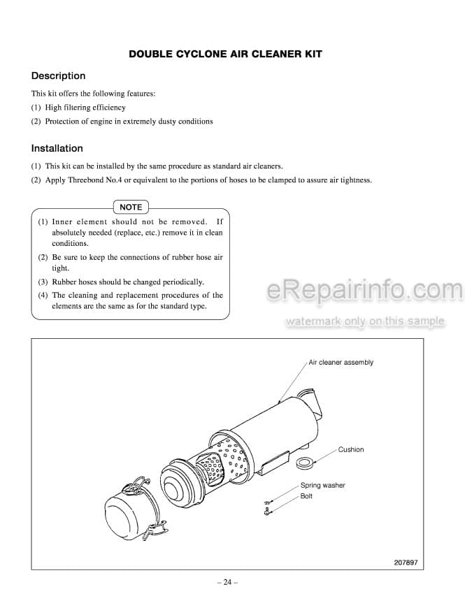 Photo 4 - Mitsubishi FG15K FG18K FG20K FG20K-HO FG25K FG25K-HO FG30K FG35K FD20K FD25K FD30K FD35K Service Manual Supplement Options For Forklift 99719-91100