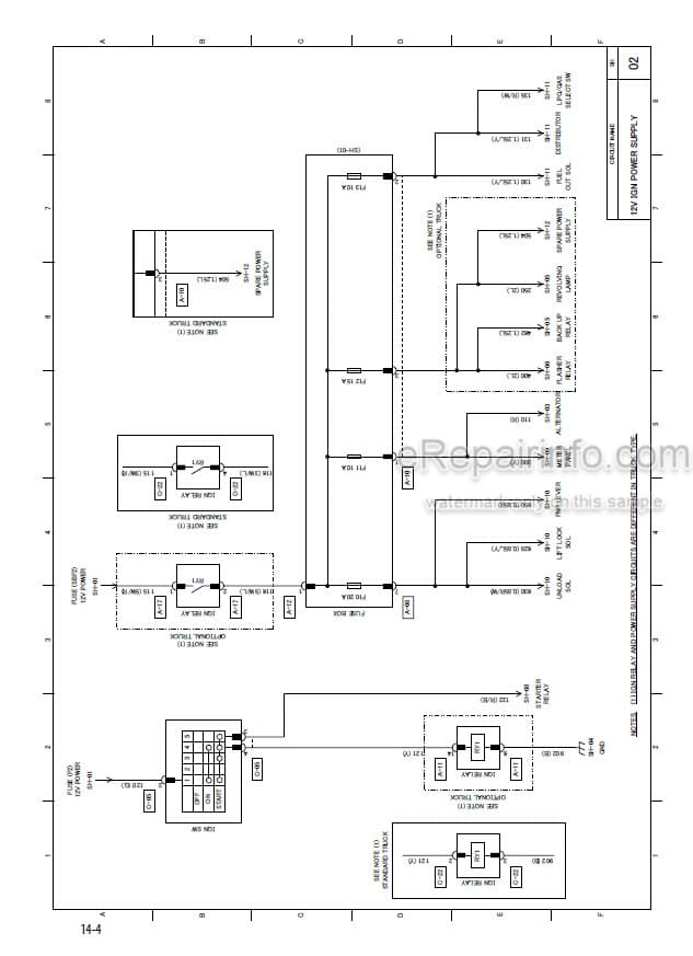 Photo 4 - Mitsubishi FG20S FG25S FG30S FD20HS FD25HS FD30HS Service Manual Forklift Chassis And Mast 99729-10110