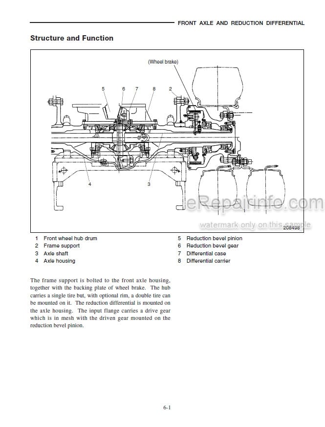 Photo 3 - Mitsubishi FG40K FG40KL FD40K FD40KL FG45K FG50K FD45K FD50K Service Manual Forklift 99739-76100