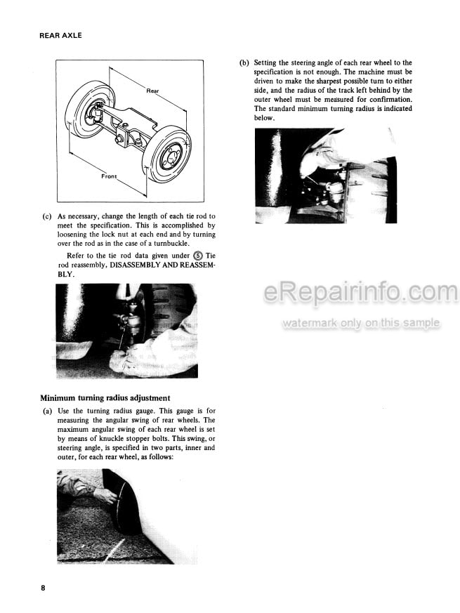Photo 6 - Mitsubishi FGC35K FGC40K FGC45K FGC55K FGC60K FGC70K Service Manual Forklift Chassis And Mast 99739-7D110