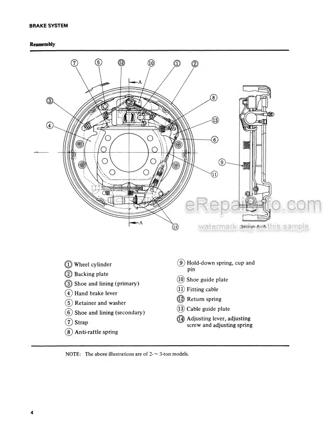 Photo 5 - Mitsubishi FGC10 FGC15 FGC20 FGC25 FGC30 Service Manual Forklift 99719-01150