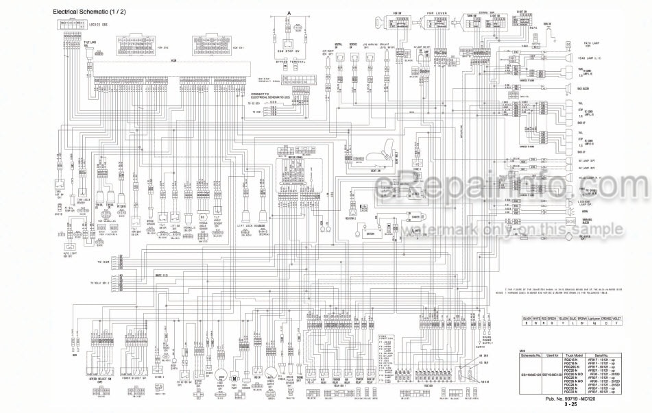 Photo 4 - Mitsubishi FGC15N FGC18N FGC20CN FGC20N FGC20N HO FGC25N HO FGC25N FGC28N FGC30N FGC33N Service Manual Forklift Chassis Mast And Options