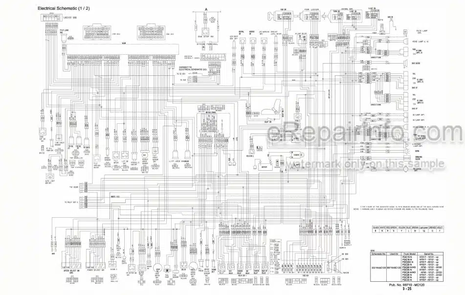 Photo 4 - Mitsubishi FGC15N FGC18N FGC20CN FGC20N FGC20N HO FGC25N HO FGC25N FGC28N FGC30N FGC33N Service Manual Forklift Chassis Mast And Options