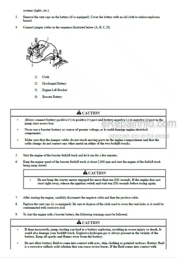 Photo 7 - Mitsubishi FGC15N FGC18N FGC20CN FGC20N FGC25N FGC30N FGC33N Operation And Maintenance Manual Forklift 99720-7C120 99720-7C121[2]