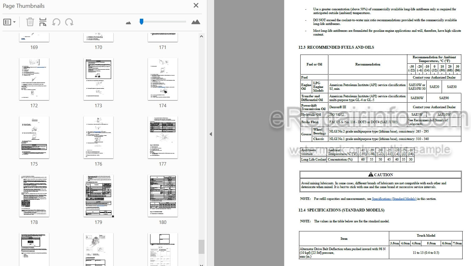 Photo 4 - Mitsubishi FGC35K FGC40K FGC45K FGC55K FGC60K FGC70K Operation And Maintenance Manual Forklift 99730-7D120