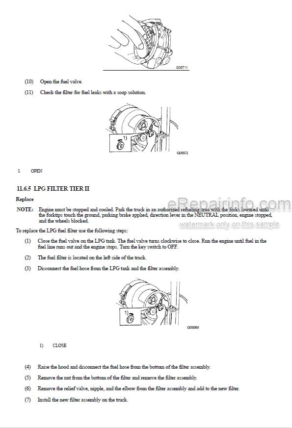 Photo 3 - Mitsubishi FGC35K FGC40K FGC45K FGC55K FGC60K FGC70K Operation And Maintenance Manual Forklift 99730-7D120
