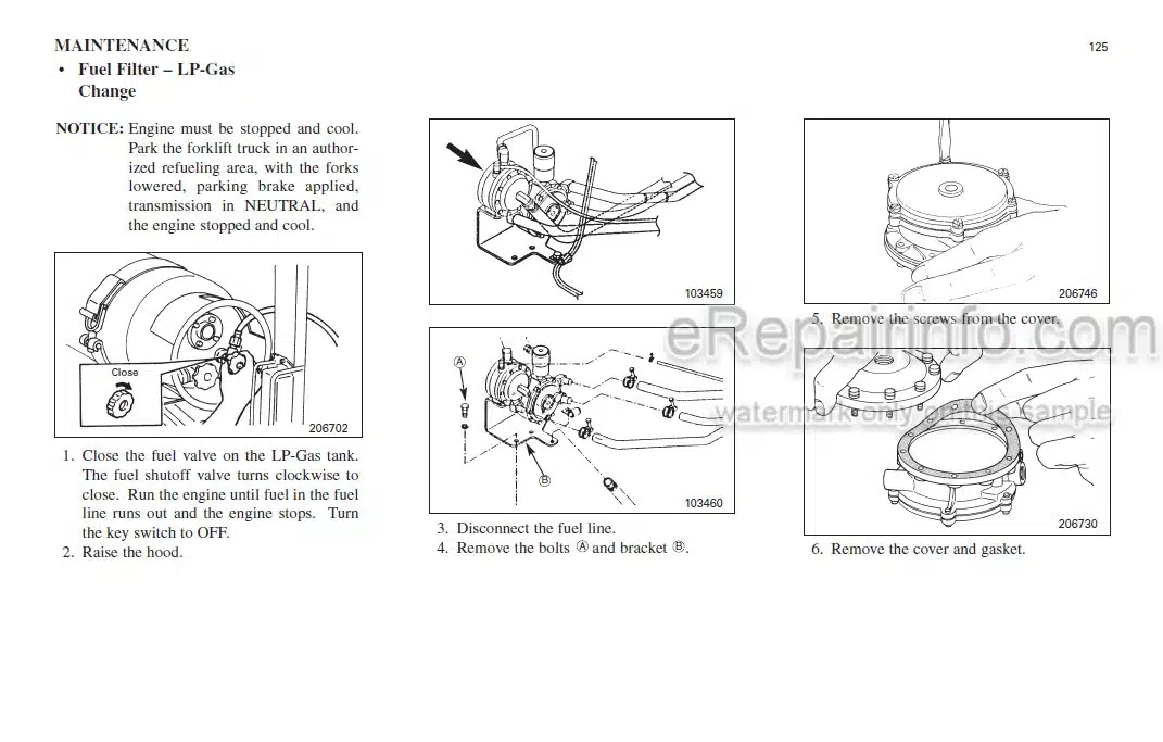 Photo 6 - Mitsubishi FG15K FG18K FG20K FG20K-HO FG25K FG25K-HO FG30K FG35K FD20K FD25K FD30K FD35K Service Manual Forklift 99719-72130