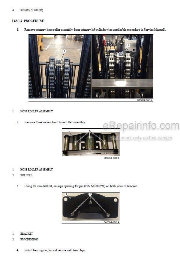 Photo 1 - Mitsubishi FGC35K FGC40K FGC45K FGC55K FGC60K FGC70K Service Manual Forklift Chassis And Mast 99739-7D110
