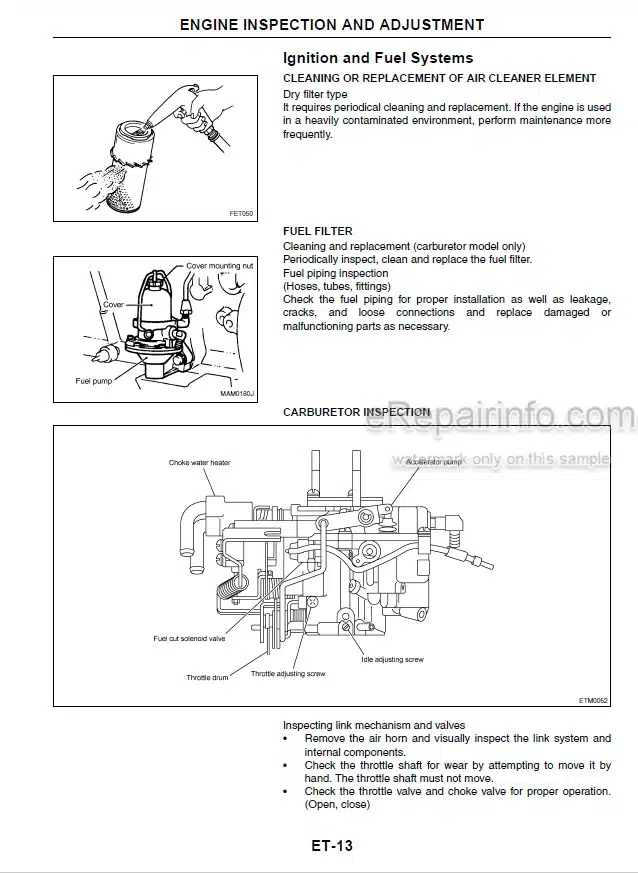 Photo 1 - Mitsubishi GK15 GK21 GK25 Service Manual Engine For Forklift 99789-73100