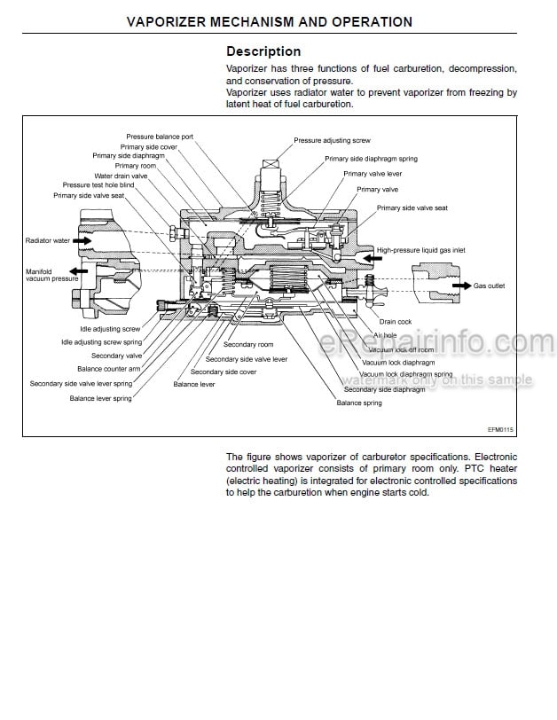 Photo 3 - Mitsubishi GK15 GK21 GK25 Service Manual Engine For Forklift 99789-73100