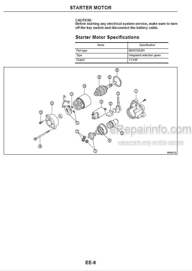 Photo 5 - Mitsubishi GK15 GK21 GK25 Service Manual Engine For Forklift 99789-73100