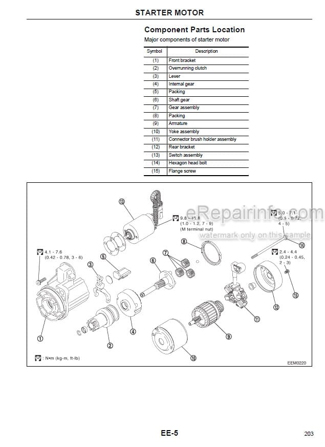 Photo 5 - Mitsubishi K25 Service Manual Gasoline Engine For Forklift