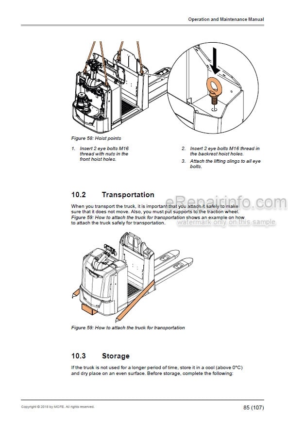 Photo 3 - Mitsubishi OPB12N2F OPB12N2P OPB20N2 OPB20N2P OPB25N2 OPB25N2P Operation And Maintenance Manual Lift Truck 638521