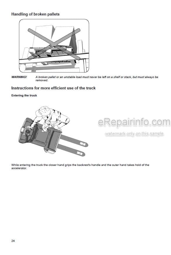 Photo 6 - Mitsubishi OPB20NE OPB20NEP OPB10NEF OPB10NEFP OPB20NEX OPB20NEXP Operation And Maintenance Manual Lift Truck WWHOU-00012