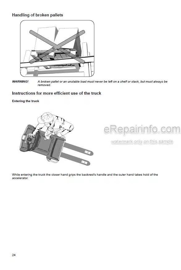 Photo 6 - Mitsubishi OPB20NE OPB20NEP OPB10NEF OPB10NEFP OPB20NEX OPB20NEXP Operation And Maintenance Manual Lift Truck WWHOU-00012